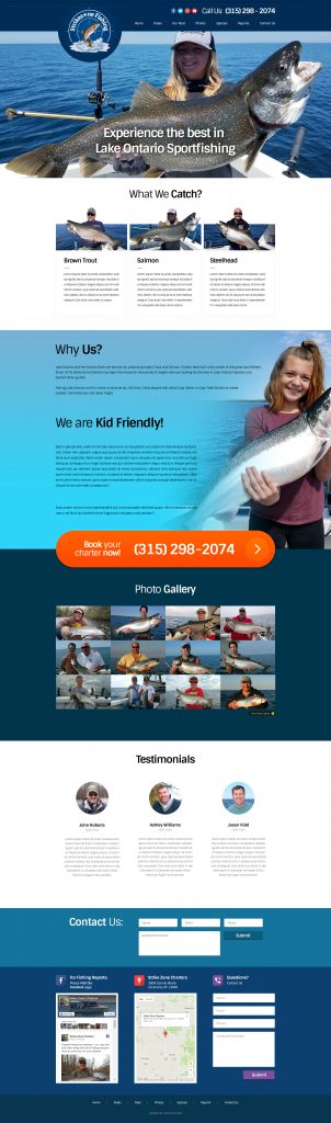 Fishing Guide Web Design