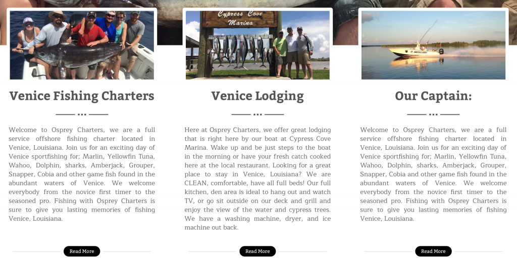 Developing A Fishing Website