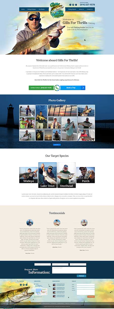 Charter Fishing Web Template